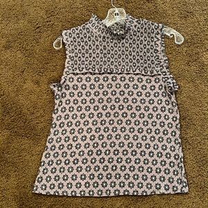 THML sleeveless top, mock neck, size XS